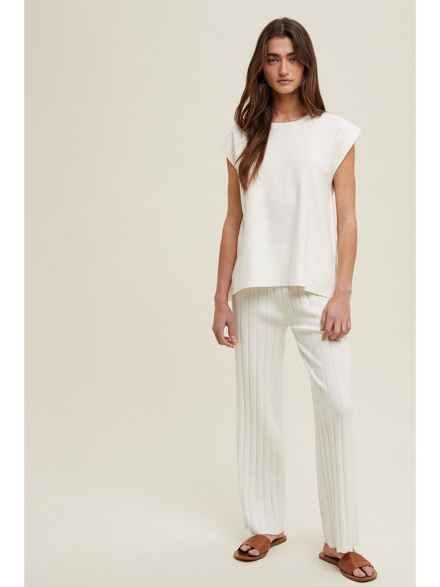 Dana Pleated Sweater Pants