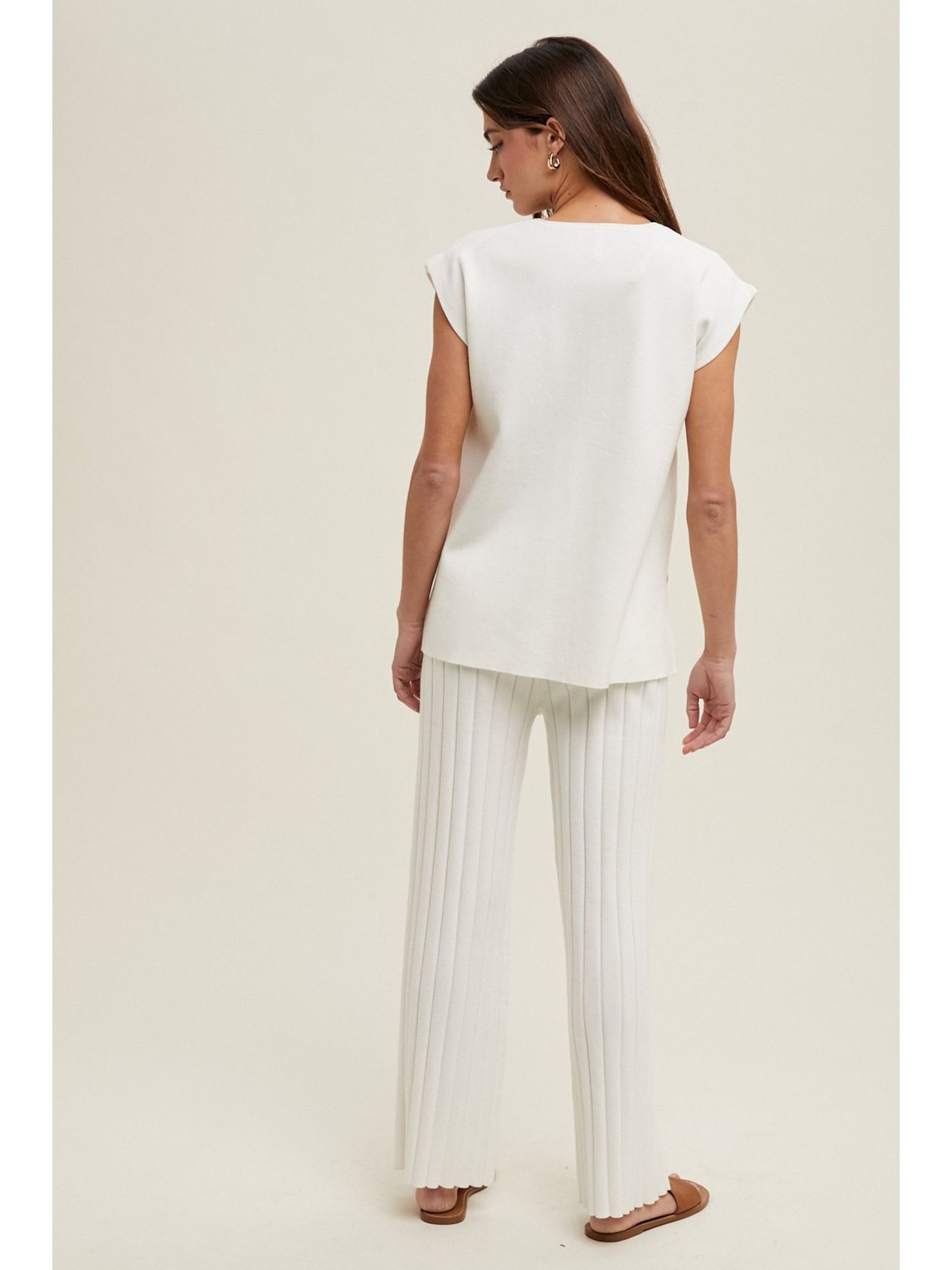 Dana Pleated Sweater Pants