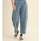 Heart Printed Denim Pants