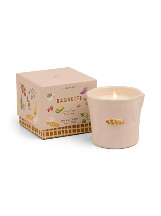 Bistro 8 oz Ceramic Candle - Baguette