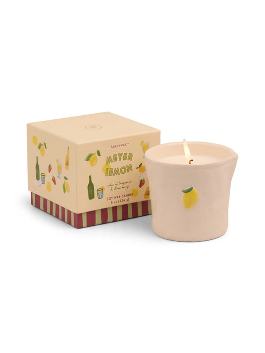 Bistro 8 oz Ceramic Candle - Meyer Lemon