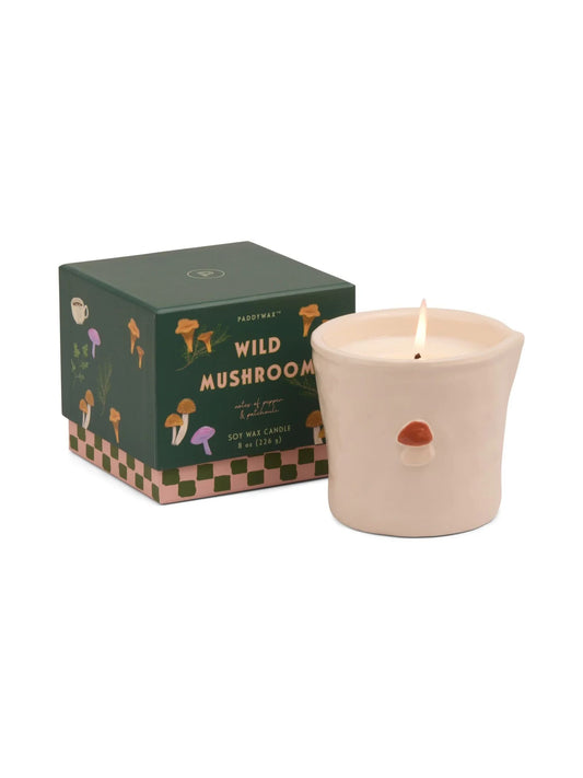 Bistro 8 oz Ceramic Candle - Wild Mushroom