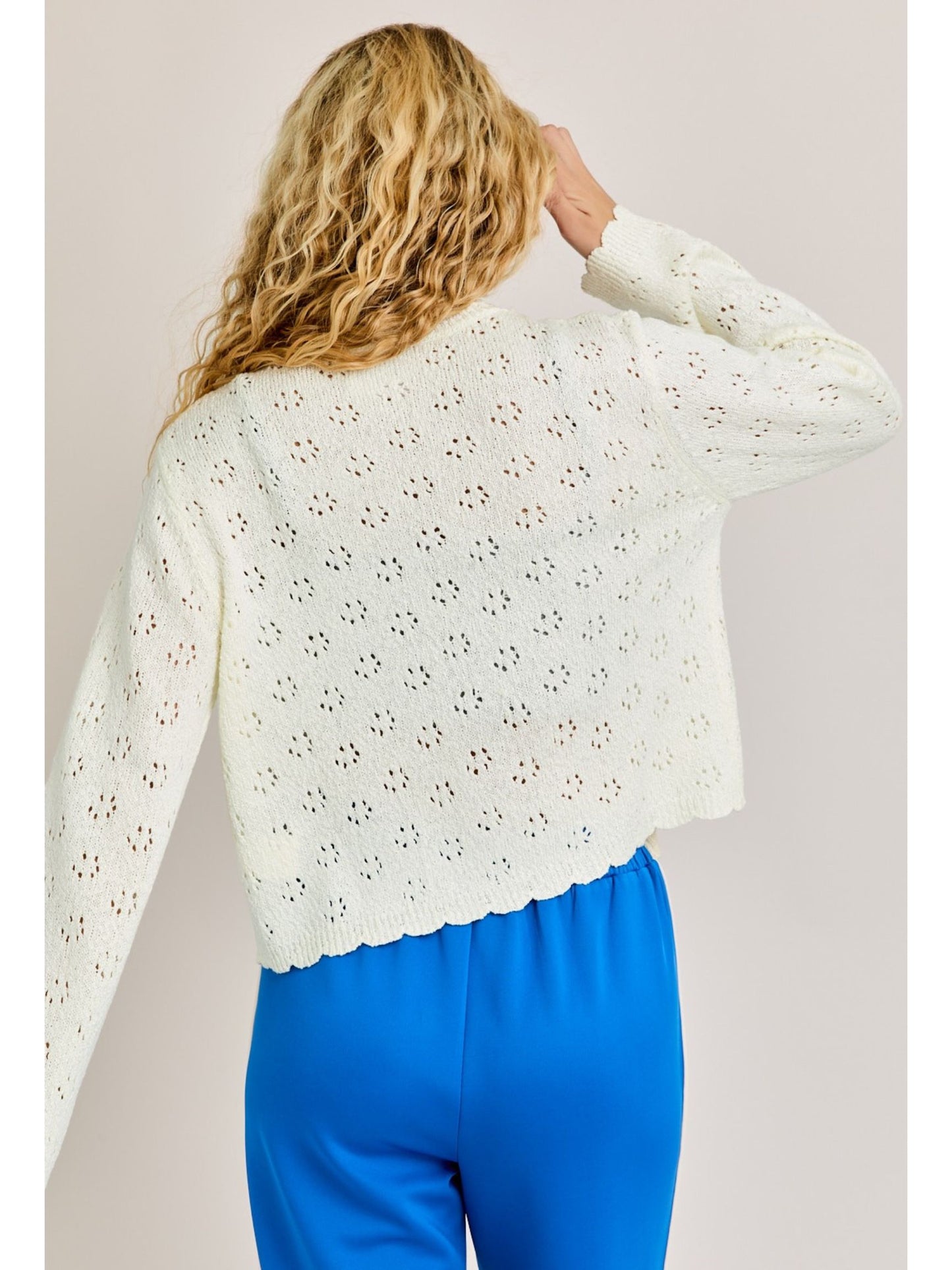 Scalloped Edge Cardigan