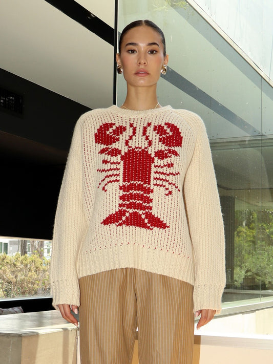 Lobster Chunky Sweater