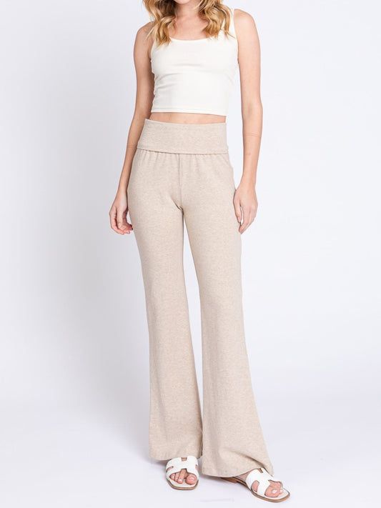 Fold Over Flare Pants