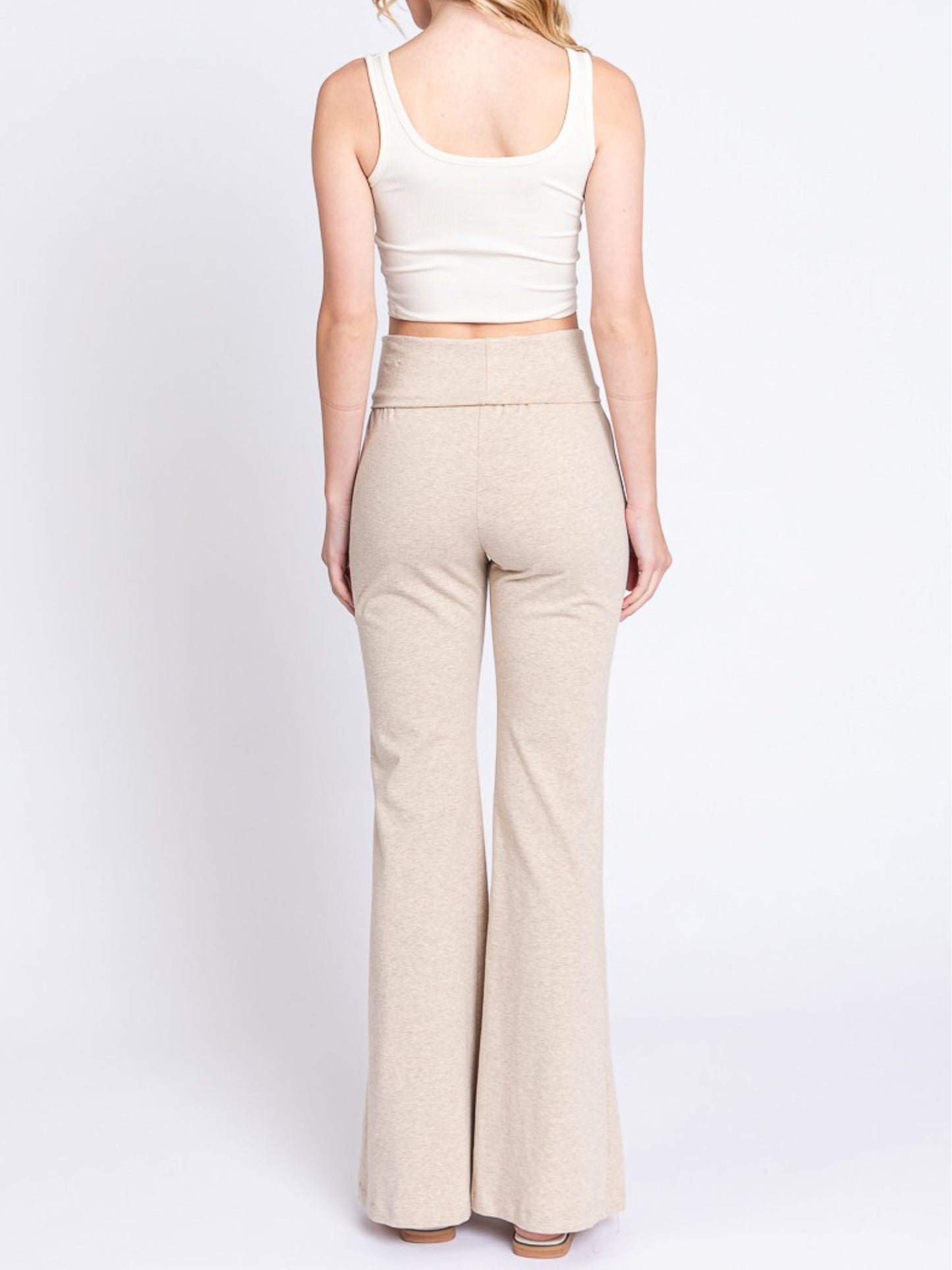 Fold Over Flare Pants