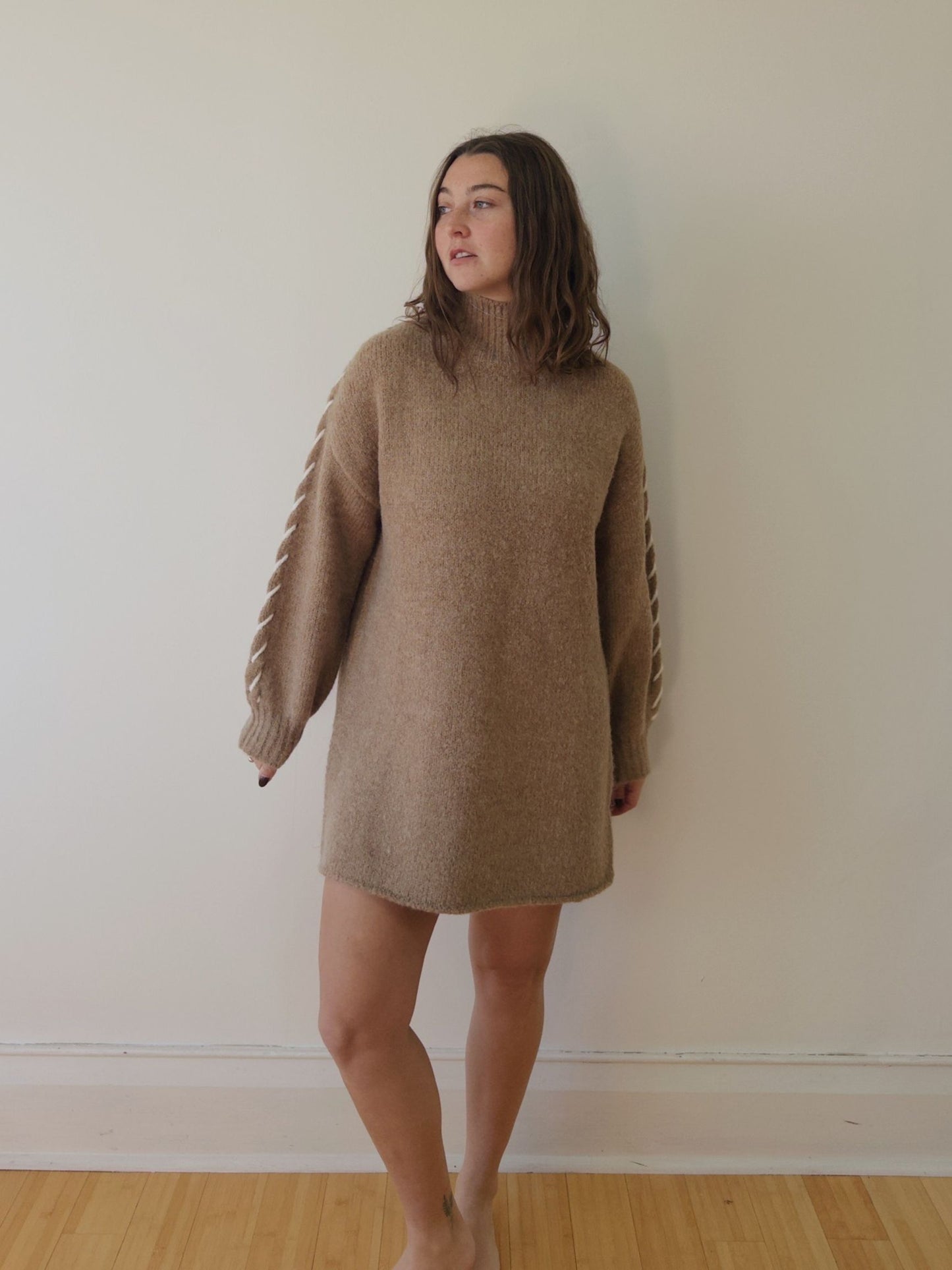 Trish Mock Neck Sweater Dress