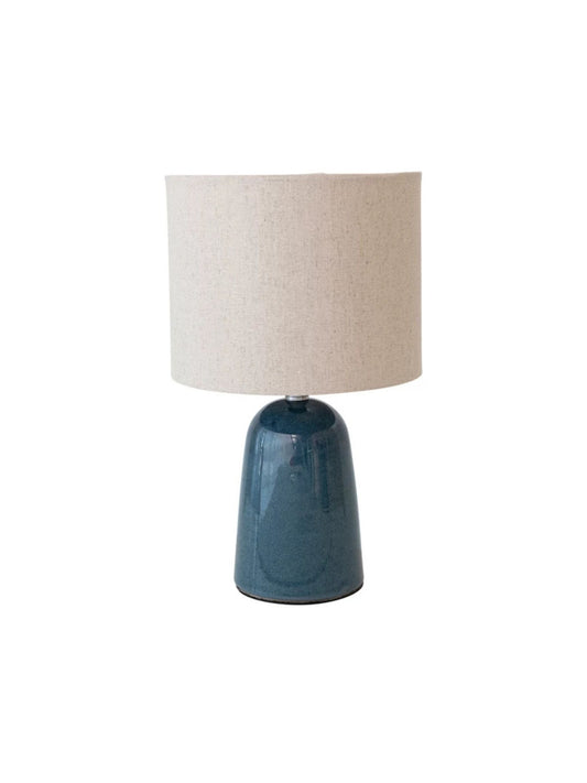 Ceramic Table Lamp w/ Linen Shade - Pick Up Only