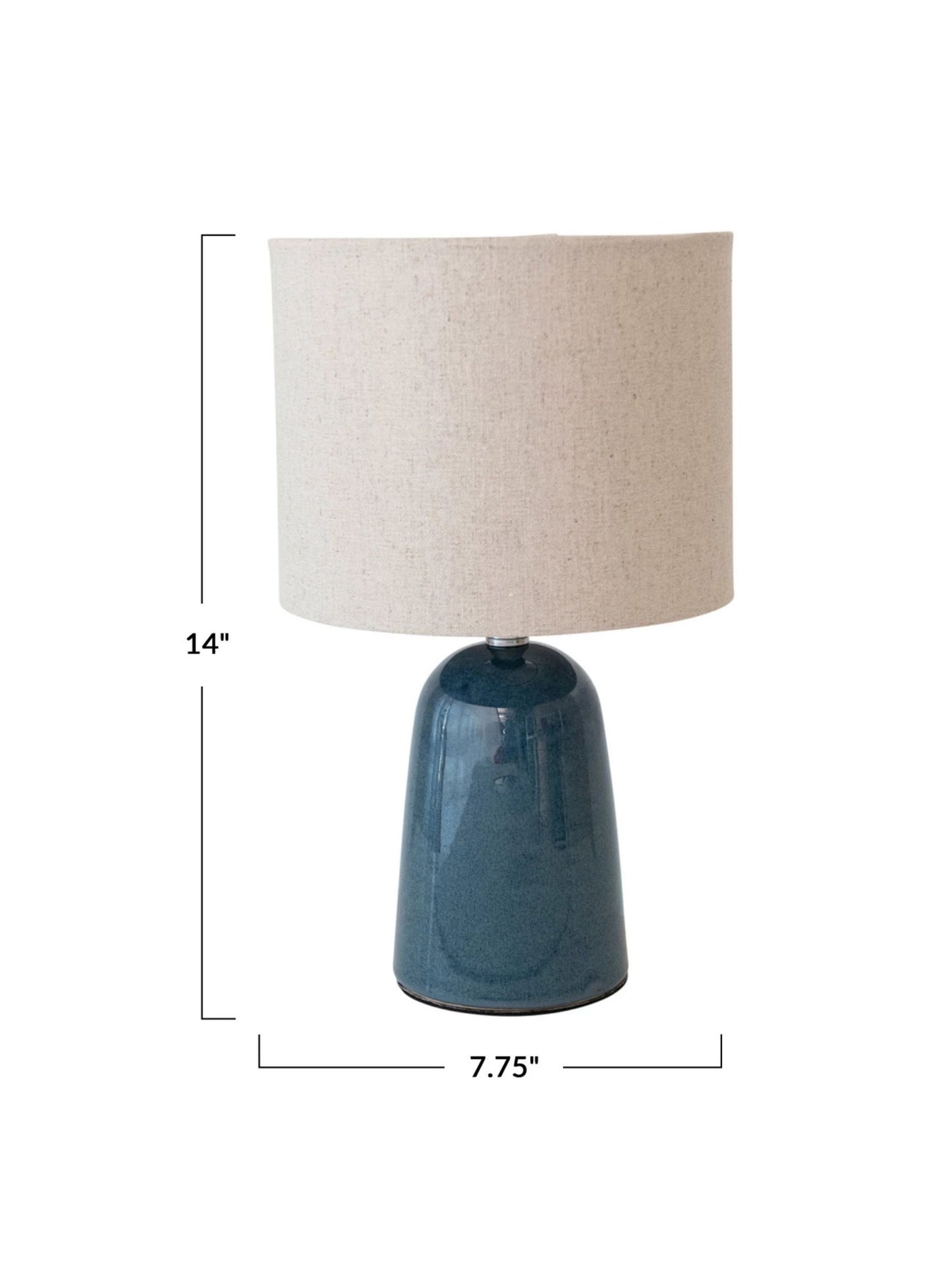 Ceramic Table Lamp w/ Linen Shade - Pick Up Only