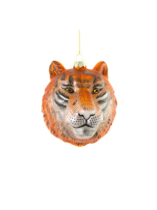 Glass Tiger Ornament