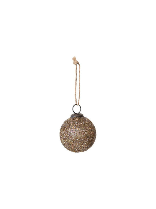 Beaded Glass Ball Ornament