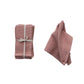 Blush Square Woven Linen & Cotton Waffle Napkins