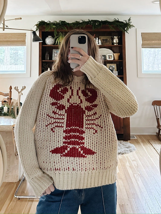 Lobster Chunky Sweater