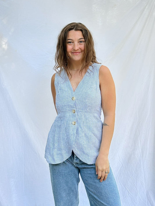 Chambray Maggie Top