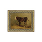 Vintage Calf Framed Picture