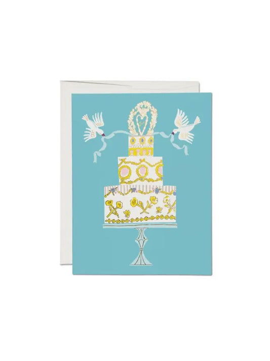 Love Cake Wedding Greeting Card