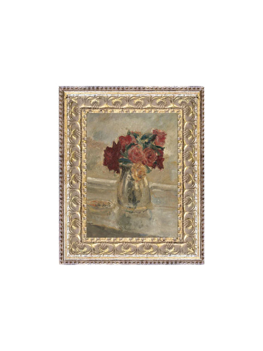 Valentine Rose Vase Framed Picture