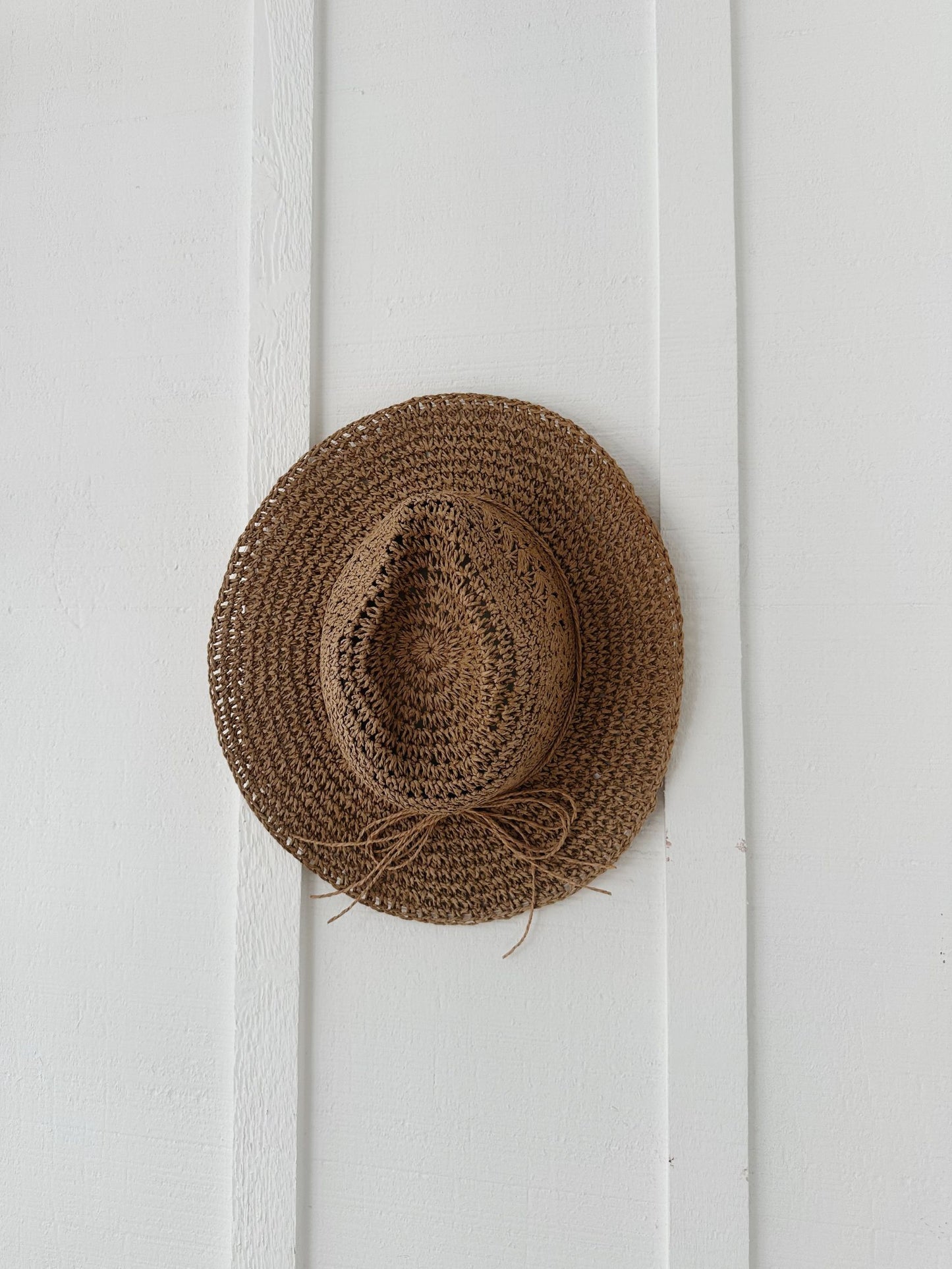 Crochet Straw Hat