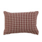 Gingham Woven Cotton Lumbar Pillow