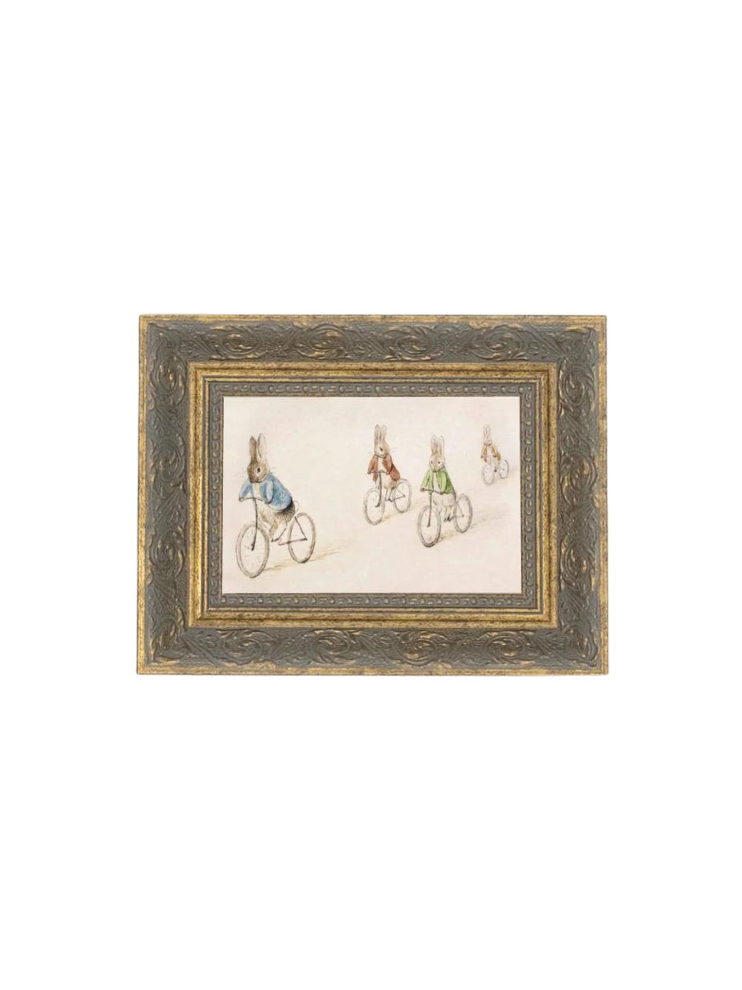 Biking Bunnies Framed Picture