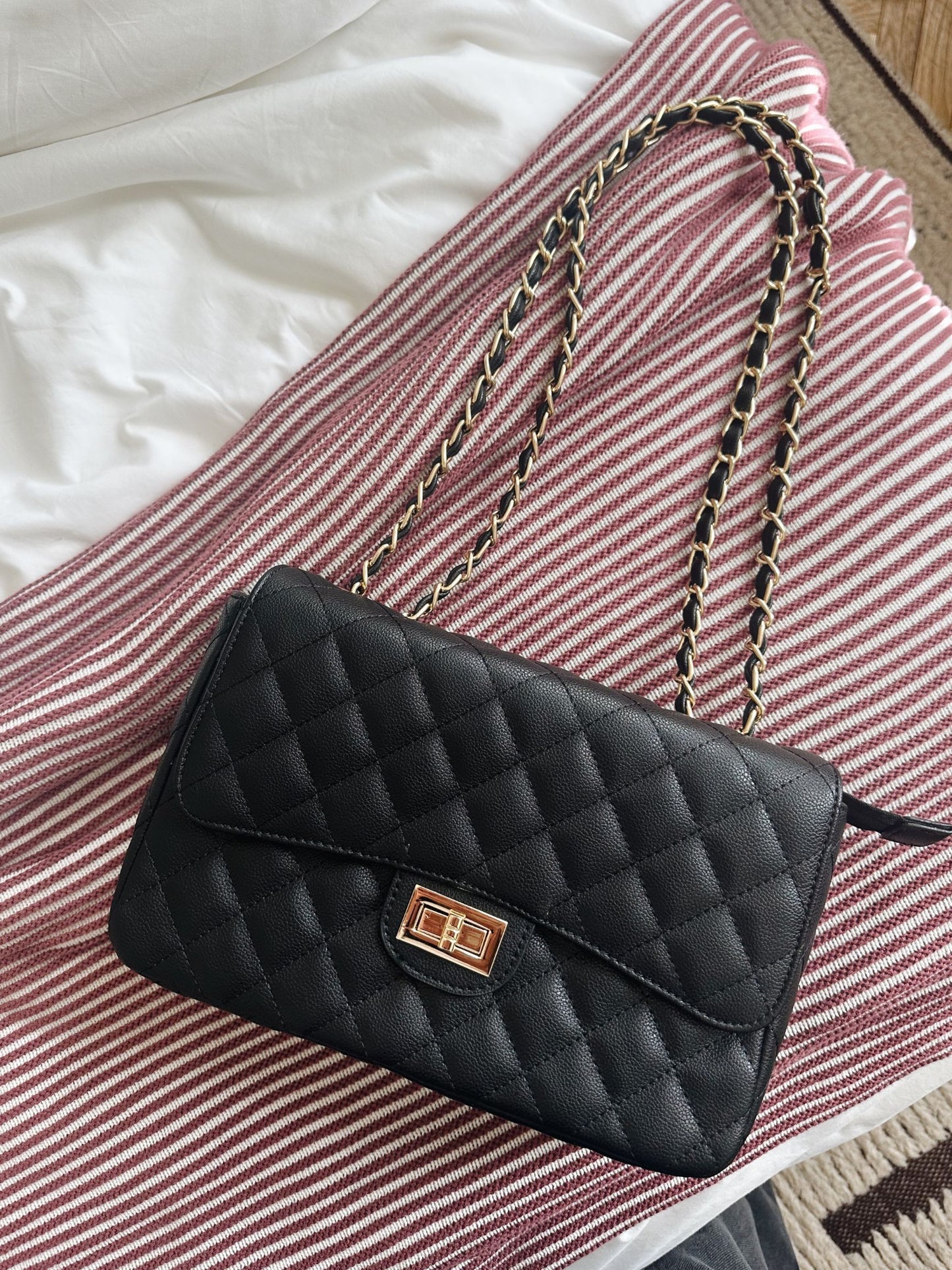Luxe Quilted Shoulder Bag