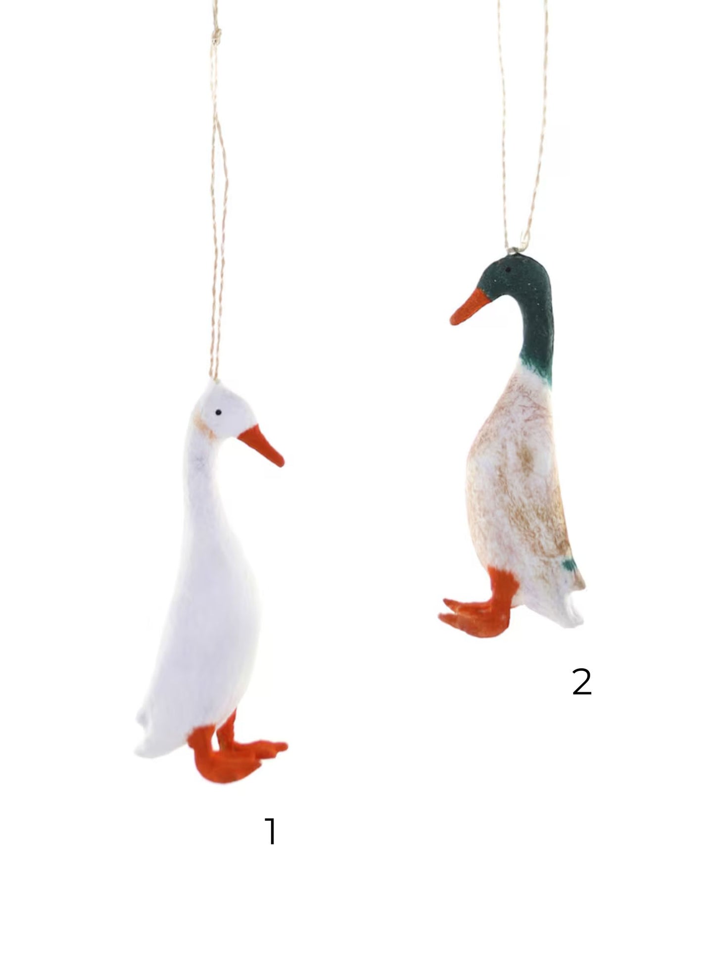 Cotton Runner Ducks Ornaments