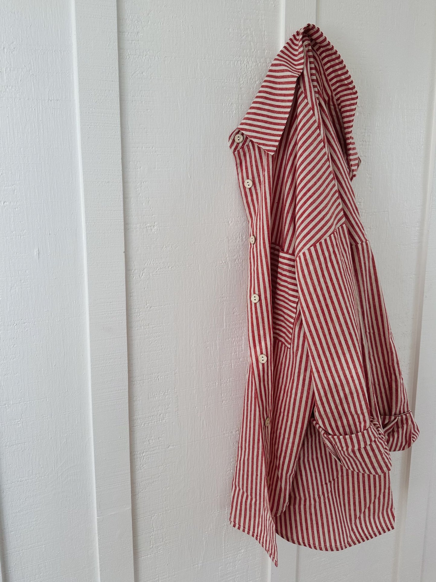 Mindy Striped Button Down Top