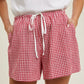 Gingham Casual Shorts