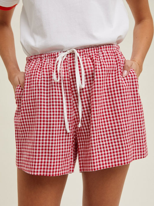 Gingham Casual Shorts