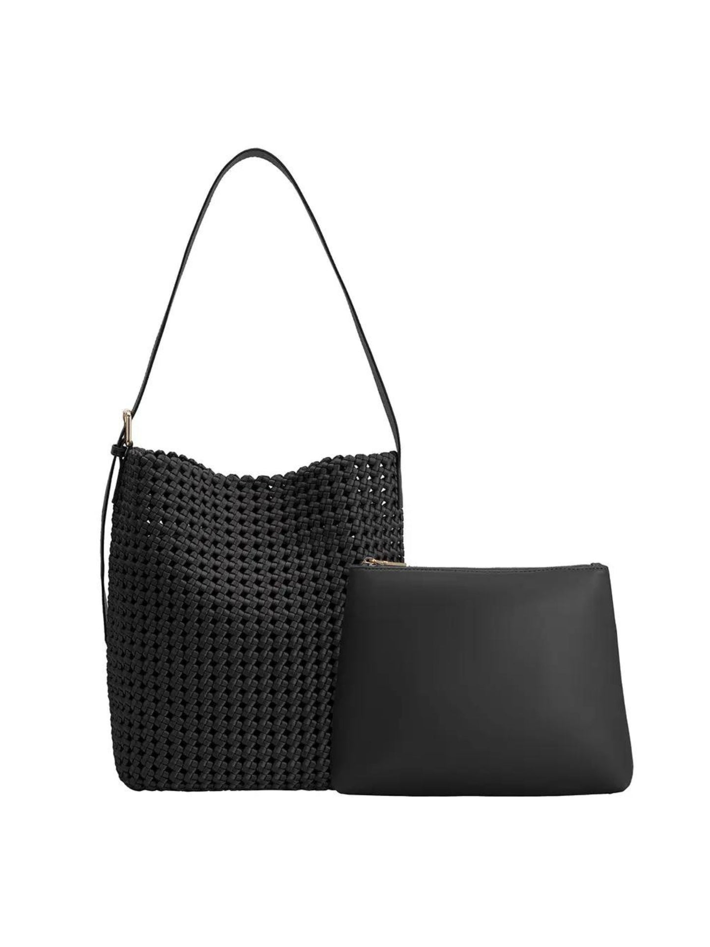 Celine Black Nylon Shoulder Bag