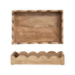 Sally Mango Wood Scalloped Tray