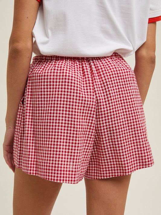 Gingham Casual Shorts