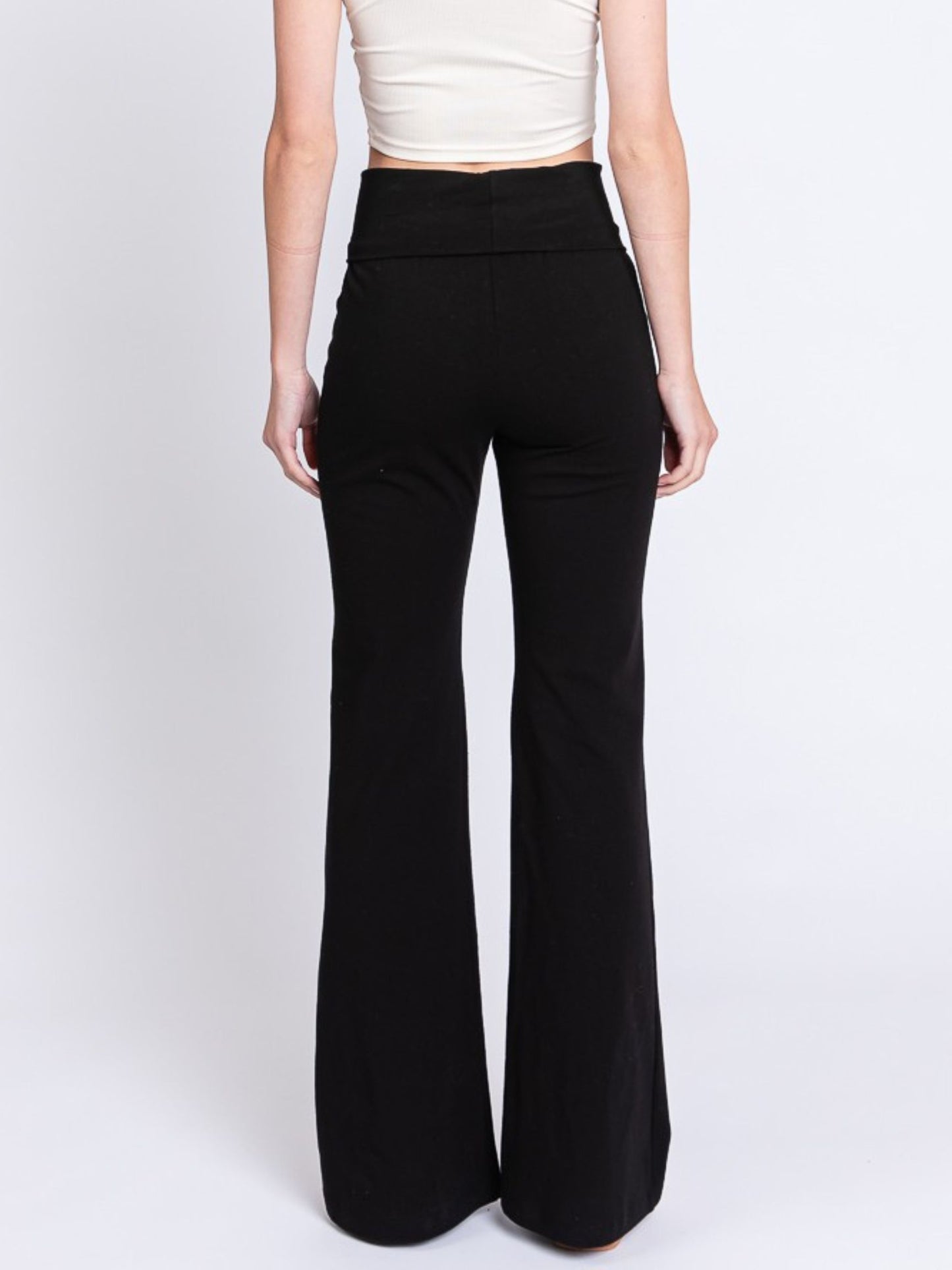 Fold Over Flare Pants