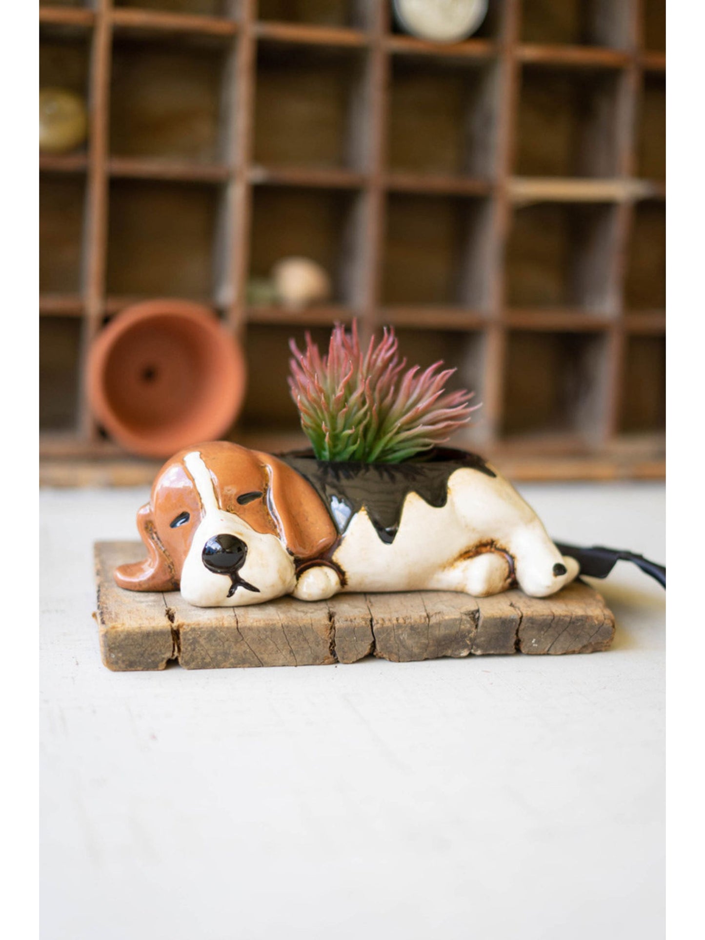 Ceramic Beagle Planter