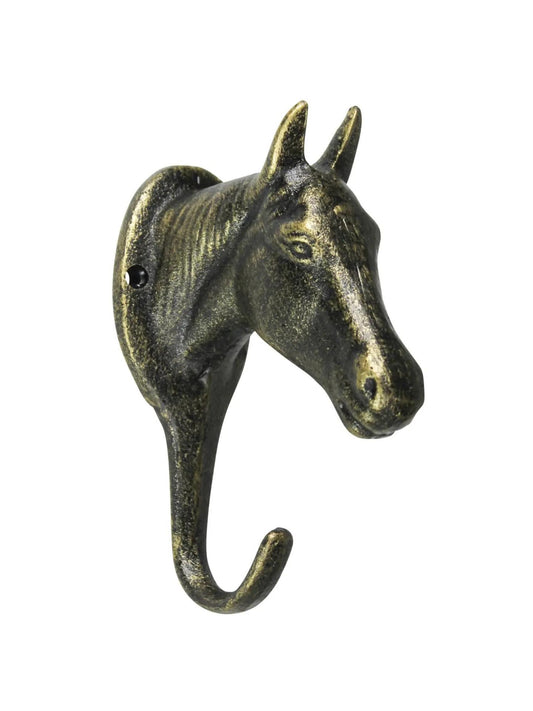Bronze Horse Wall Hook - Cast Iron
