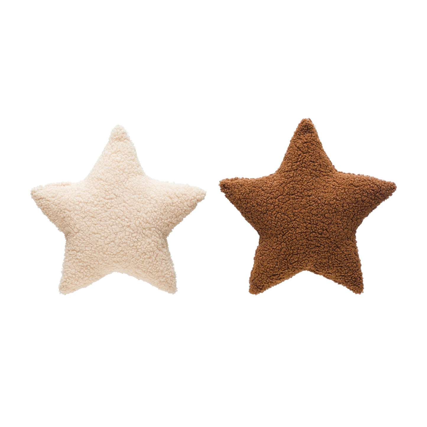 Faux Sherpa Star Shaped Pillow