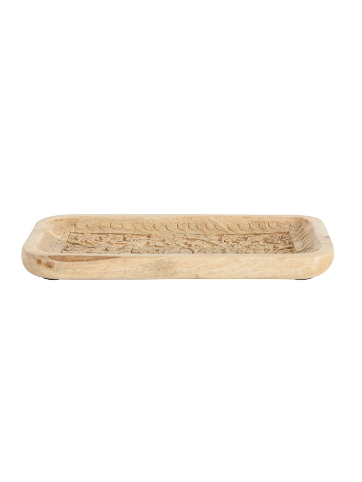 Hand-Carved Mango Wood Tray – The Native One