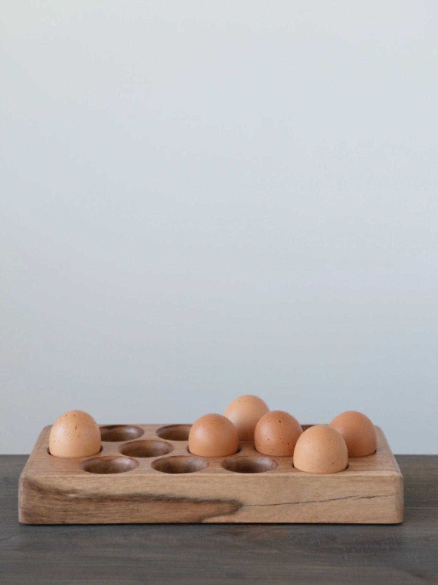 Acacia Wood Egg Tray